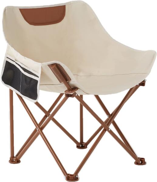 Folding Chairs Heavy Duty Support 350 lbs Moon Chair with Carry Bag Portable Folding Camping Chair with Carry Bag