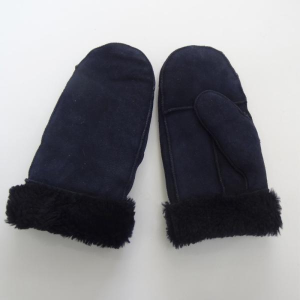 Superior quality sheepskin leather double face warm winter gloves mitten gloves