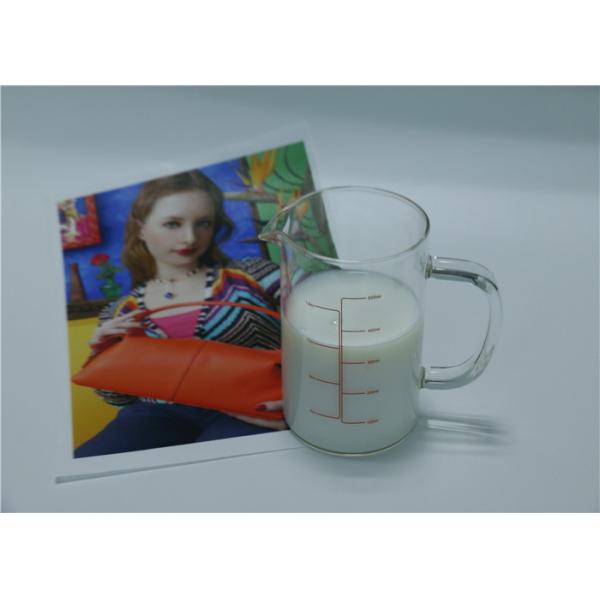 Matte Water Resistant Water Based Inkjet Receptive Coating For Fabrics White Milk Solution