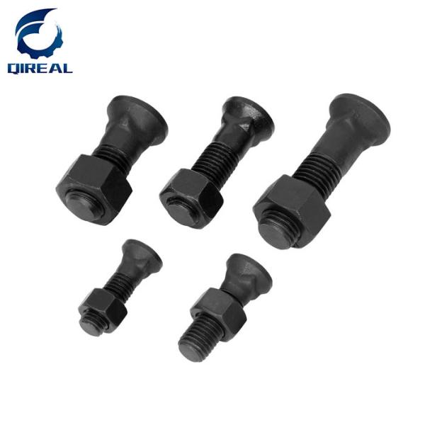 Excavator Bucket Bolt Nut M12 M14 M16 M22 Grade 8.8 12.9 Flange Grader Blade Fasteners