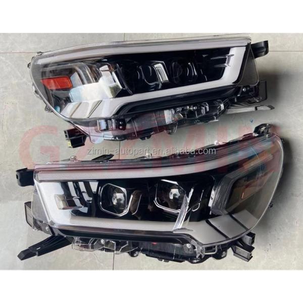 Plastic Black Car LED Headlight For Toyota HILUX REVO ROCCO