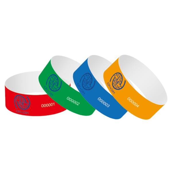 Customizable Tyvek Event Wristband Activity Event Party VIP Identification Paper Event Admission Bracelet Band