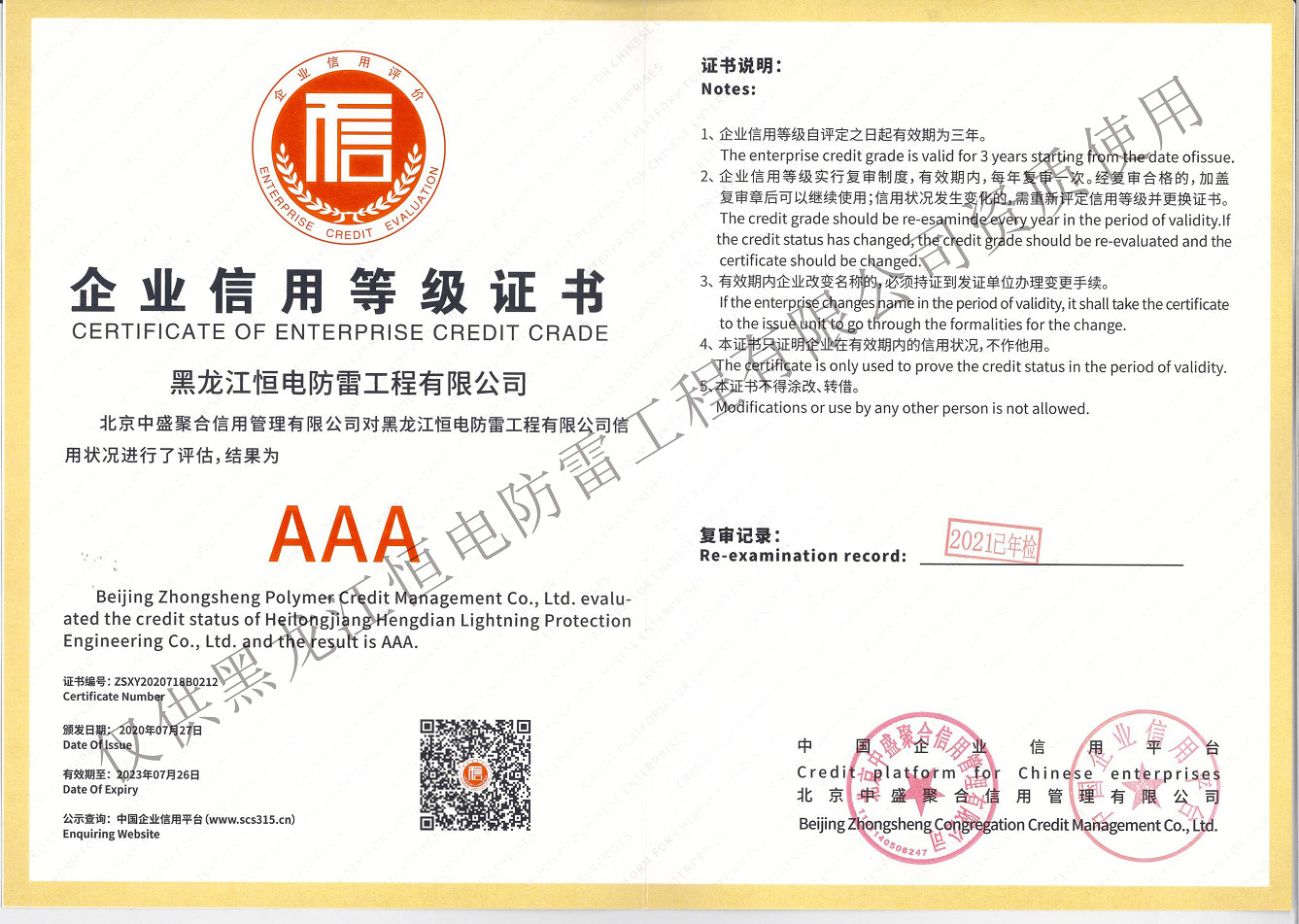 Hunan Heou Engineering Consulting Co., Ltd Сертификации