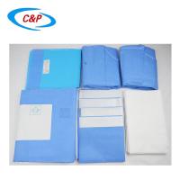 Blue SMS Disposable Angiography Surgical Drape Kit para Hospital Fabricante