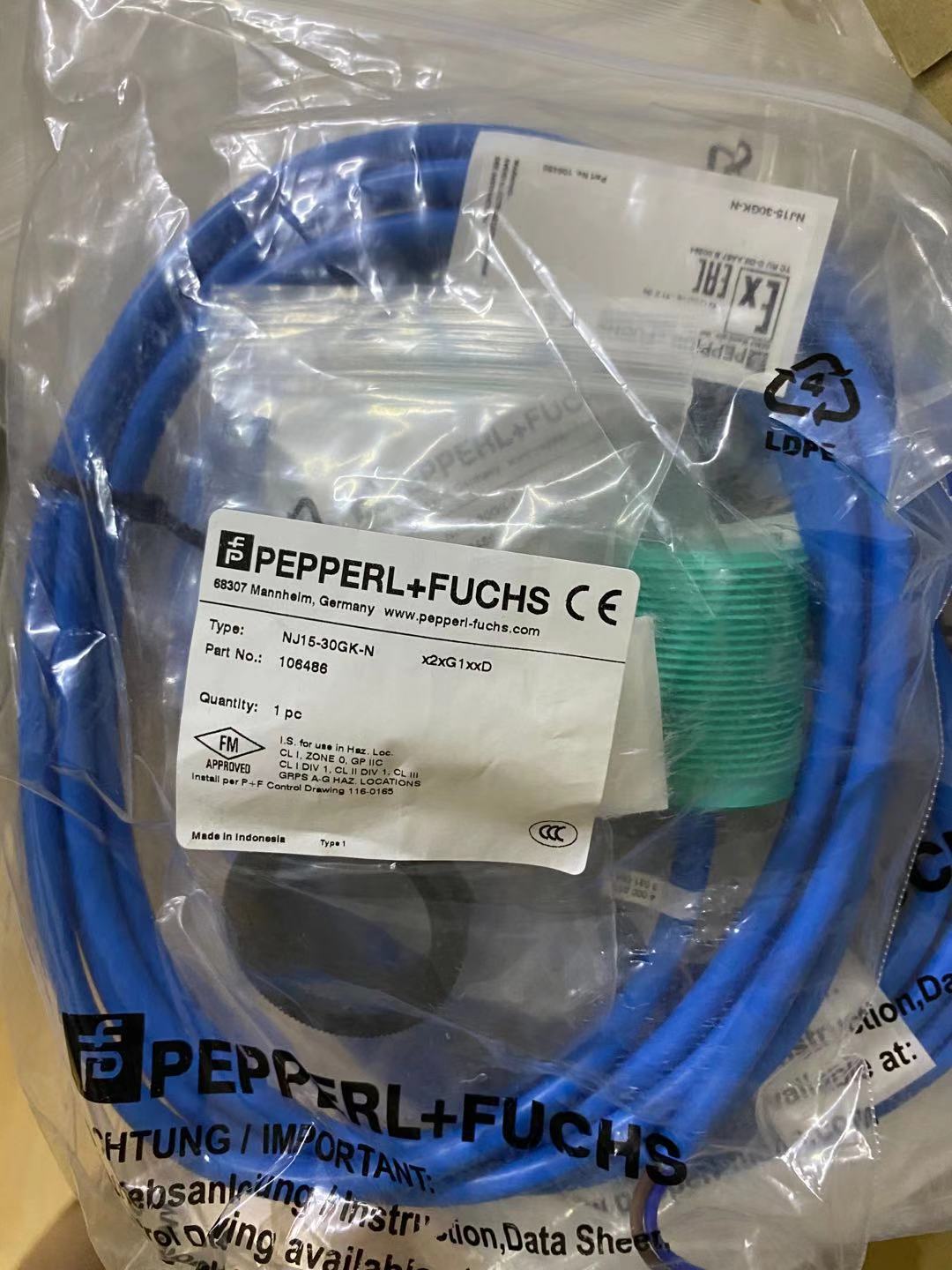Индуктивный датчик Pepperl+Fuchs NJ15-30GK-N
