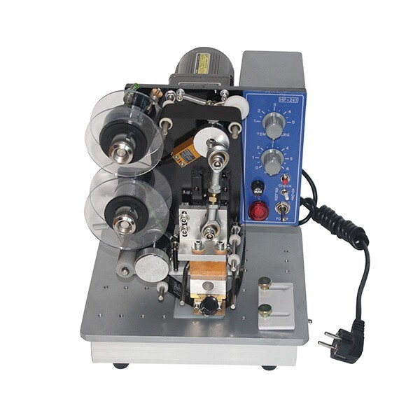 241B Electric Batch Expiry Date Number Ribbon Coding Machine for Pouch  Paper Card Plastic Bag