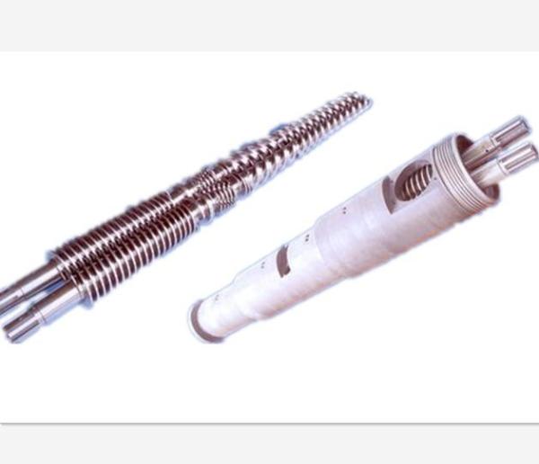 Lightweight Conical Twin Screw Barrel 38CrMoAIA / 9Cr18MoV Material Anti Rust