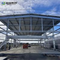 Une porte coulissante d'entrepôt à poutre d'acier fenêtre en aluminium Q235 Q355
