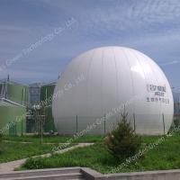 Réservoirs de stockage de biogaz à double membrane en forme de sphère
