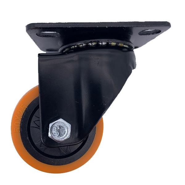 Do giro alaranjado do plutônio de 2 polegadas rodízio resistente do Nenhum-freio