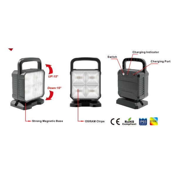 Прожектор СИД дистанционного управления OSRAM 12W водоустойчивый для светов потока тележки портативных