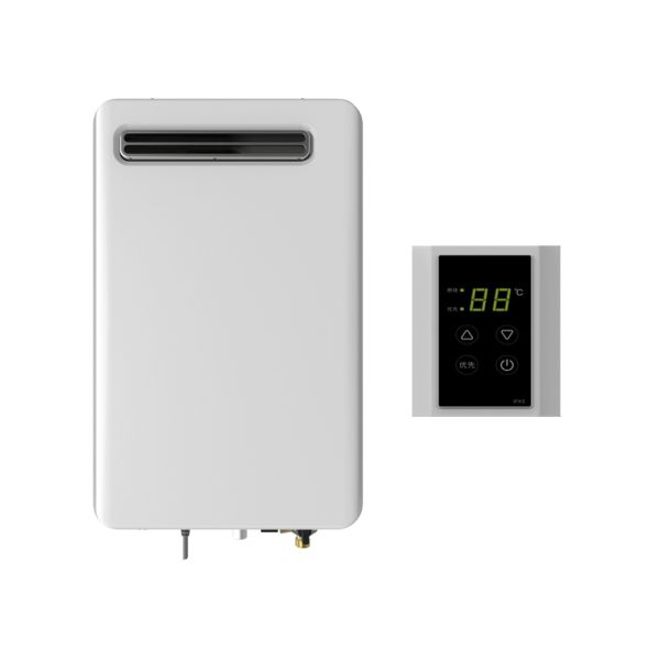 Weatherproof Exterior Gas Water Heater 16L Tankless With Copper Heat Exchanger