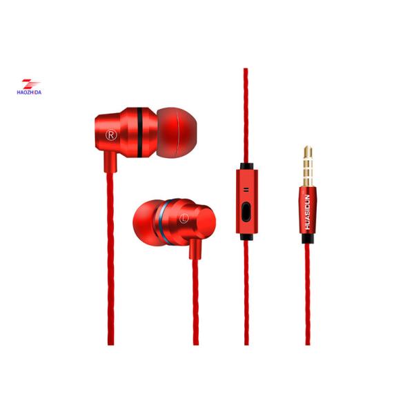Haozhida small ear buds with mircophone volume control  answer calling and ring off earphone with 6 u Speaker Φ10mm