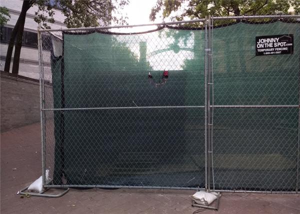 8'x10' constuction chain link mesh 2¼x2¼(57mmx57mm) diameter 11.5ga/2.75mm cross brace HDG 275 gram tubing 1¼32mm