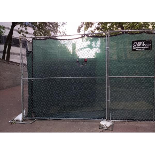 8ft x 10ft construction chain link fence opening 2⅜x2⅜(60mmx60mm) tubing 16ga thick and diameter 11ga/2.90mm,11.5ga/2.7