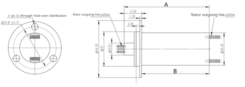 Electric Through Hole Slip Ring 56 Channel for Industrial Equipment