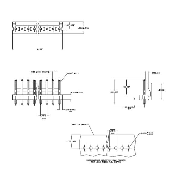 Plug Header Wire To Board Terminal Block HDR 5 POS 3.96mm Solder