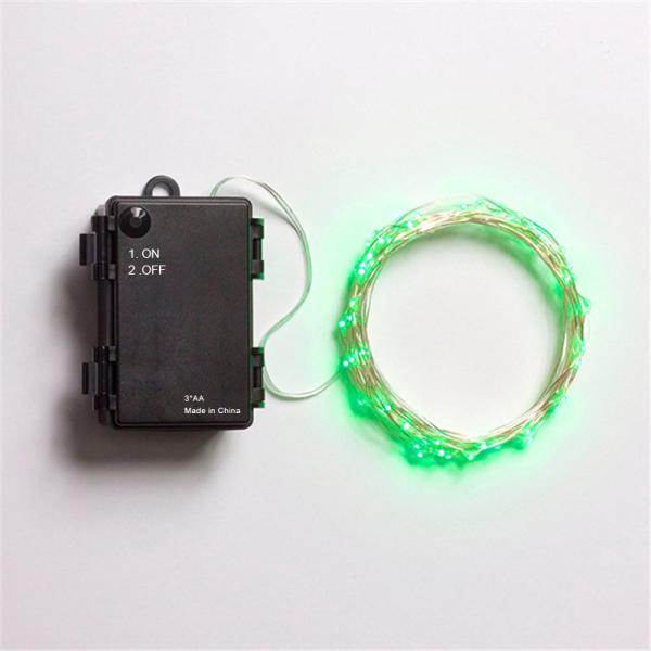 ON/OFF Waterproof 3*AA Battery Operated LED String Lights For Christmas, Party, Festival Decoraction