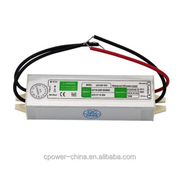 10W-200W Waterproof IP67 LED Light Transformer Power Supply Driver with 24v DC Output
