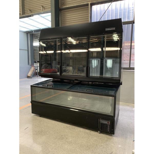 Refrigerador comercial de doble temperatura para el almacenamiento de bebidas congeladas