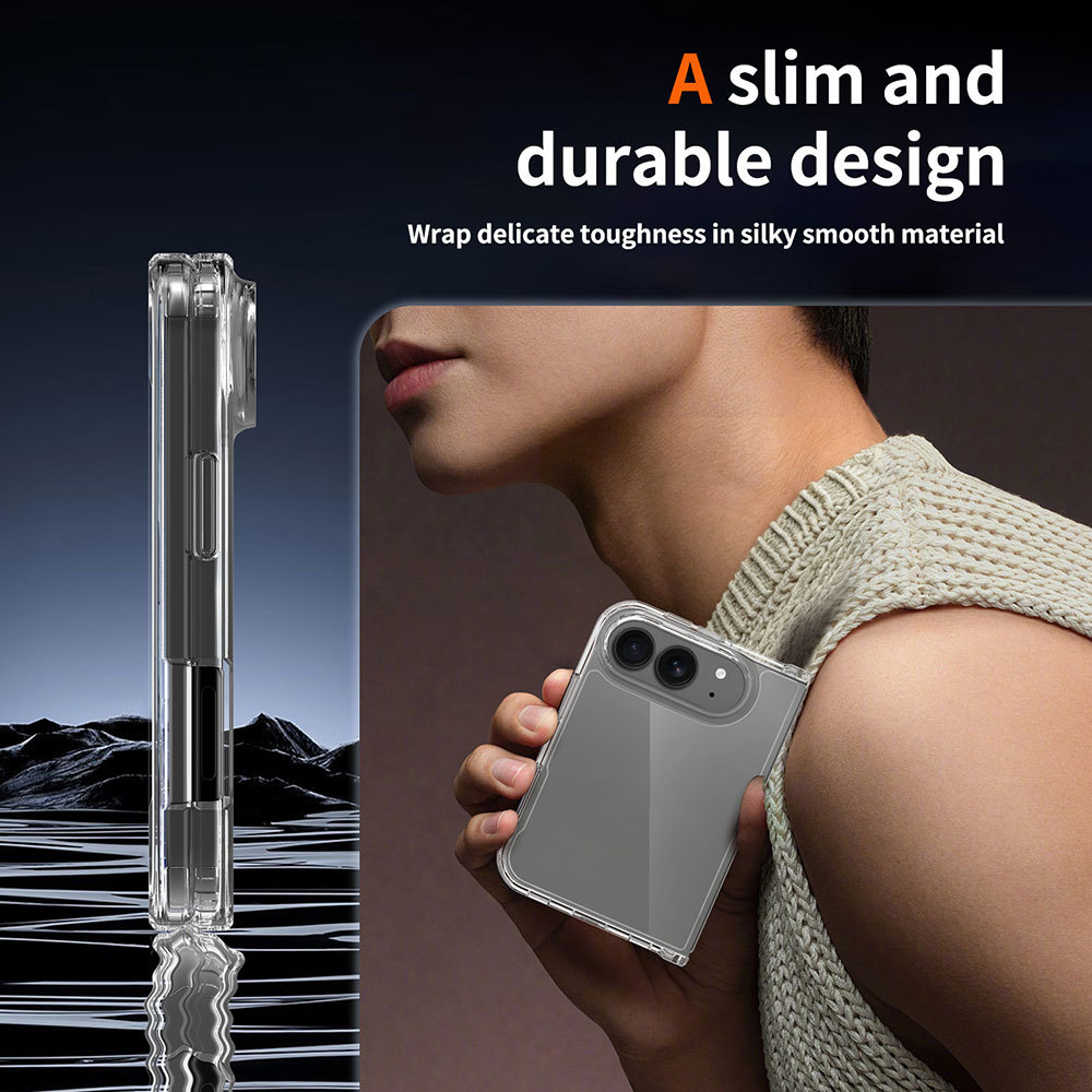 New Arrival Anti-Stain Transparent Mobile Phone Cases for iPhone 18 Fold Foldable Screen Crystal Folding Hard Acrylic Case Fold