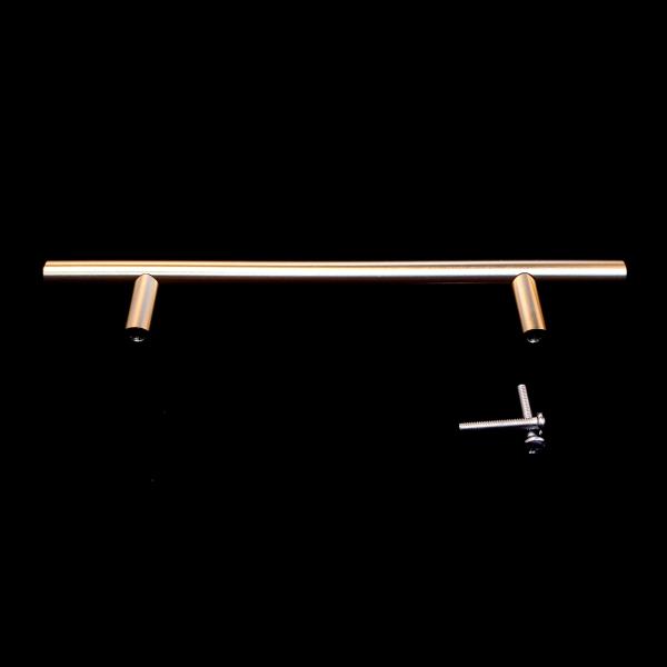 Electroplating Gold 190mm T Bar Stainless Steel Cabinet Handles For Living Room