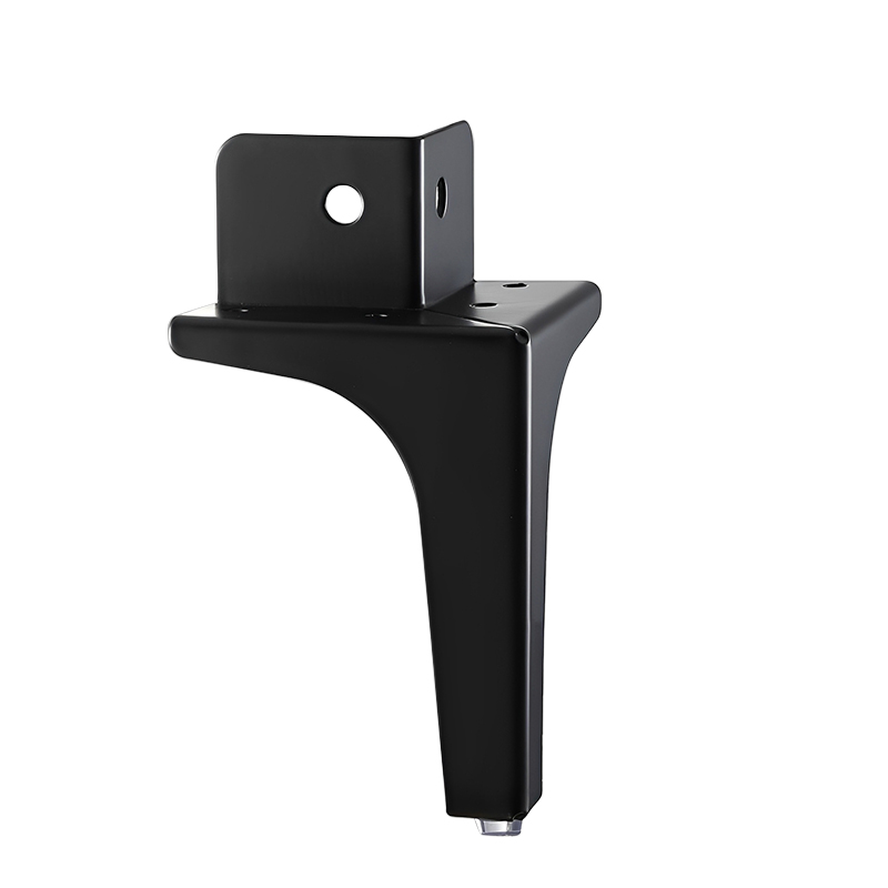 Black Metal Sofa Legs Heightening Coffee Table Support Feet Table Legs Right-angle Legs for Beds and Cabinets