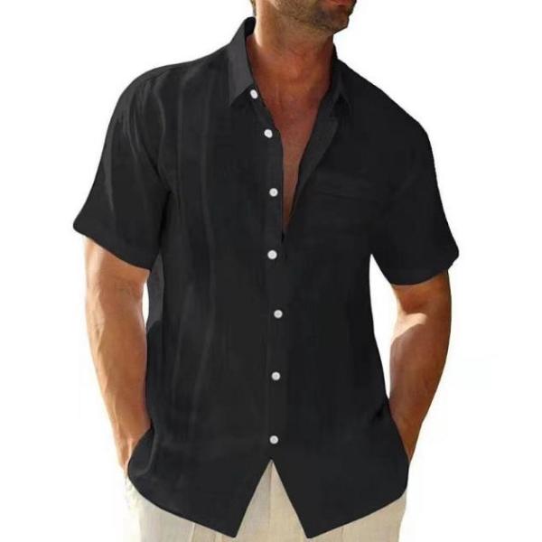 Рубашка короткого рукава оптовых людей производителей одежды случайная с цветом черноты кармана