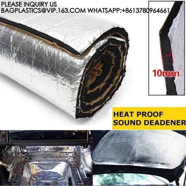 Car Heat Sound Deadening Insulation Mat, - 394 Mil 10.8 Sqft Automobile Sound Deadening & Heat Insulation Material