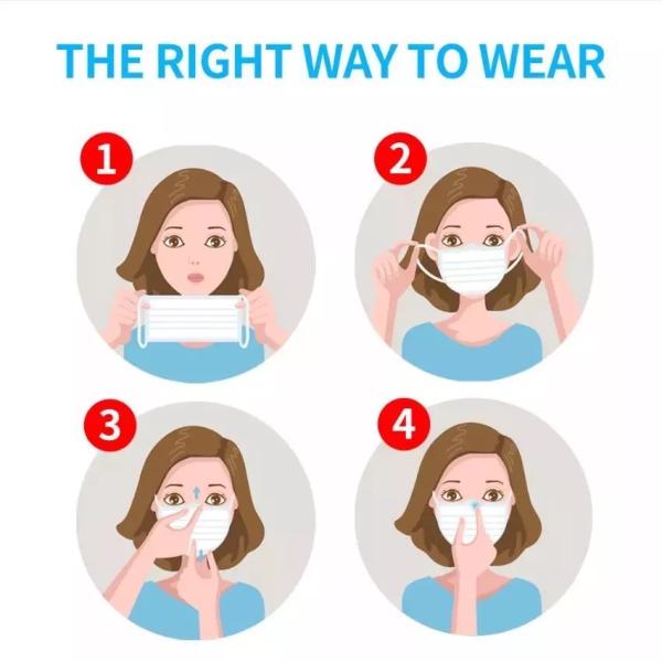 Anti Dust Blue Disposable Protective Mask 3 Ply Type High Safety OEM Service Accepted