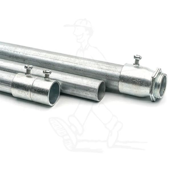 Industrial Outdoor Metal Electrical Conduit Rust Proof 1/2 Inch X 10 Emt Conduit