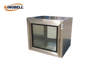 Medical Stainless Steel Pass Box With Ultra Violet Light Size Customized