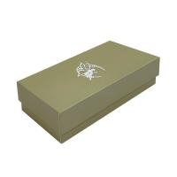 Logotipo personalizado Pequeño oro de lujo tapa y base botella de perfume caja de regalo de papel de cartón rígido
