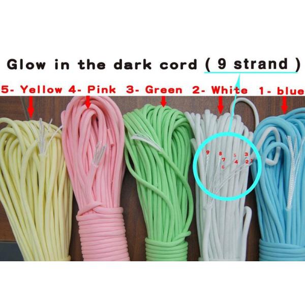 Customization 100FT 7 Inner Strand 550 Polyester Paracord Parachute Cord Camping Rope