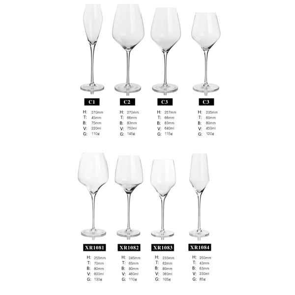 Слант бокал индустрий 450мл, уникальные форменные стекла Кристл Шампани