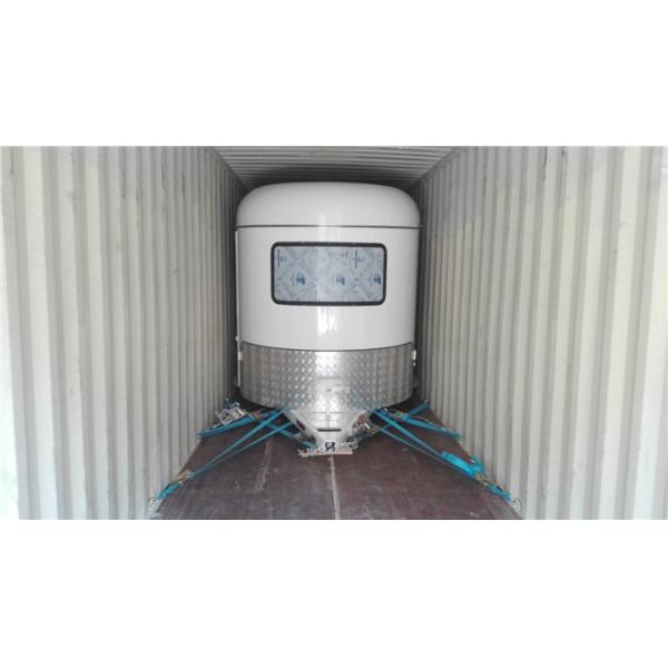 Chinese two horse trailer for sale,3 horse angle load trailer manufacturer