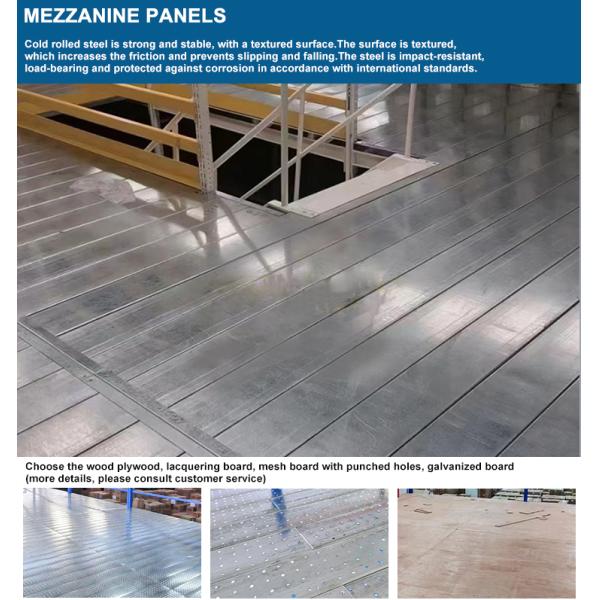 Mezzanine Floor Racking System Q235 Storage Warehouse Steel Platform