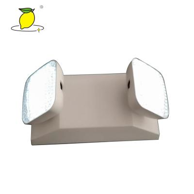 Luz gêmea da saída de emergência do ponto da emergência recarregável para o supermercado