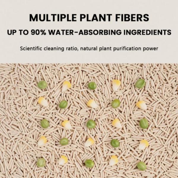 ODM Litter de gato natural de acumulamiento libre de polvo