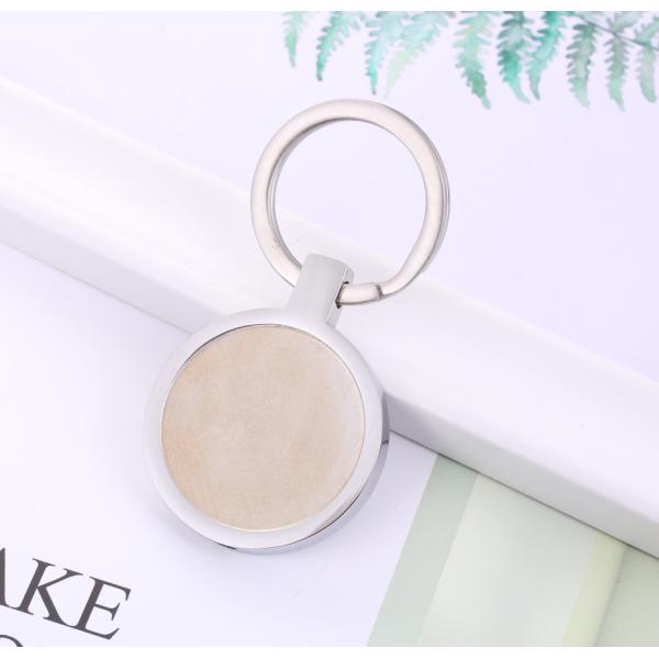 18K Gold Plated Stainless Steel Square and Round Cremation Keepsake Keyring for Jewelry