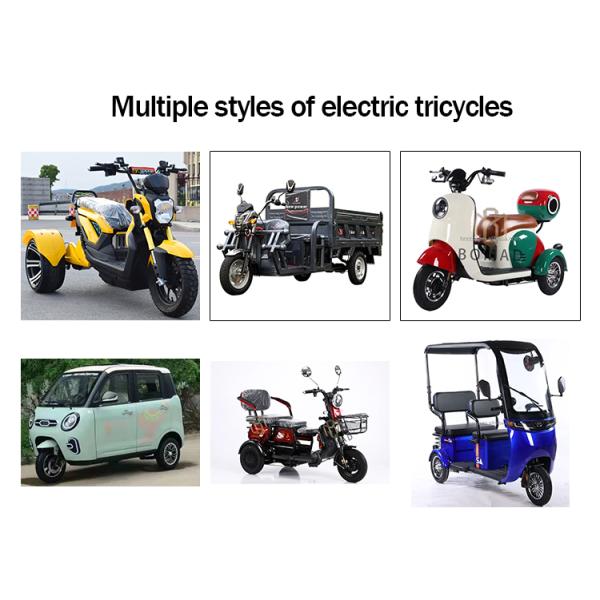 Electric Driving Type 2024 3 Wheel Cargo Motorcycle Tricycle for Adult Driving Mileage 70-90km