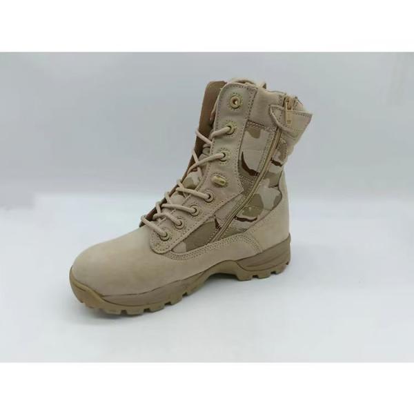 High Top Side Zipper Outdoor Tactical Safety Shoes Lightweight and Breathable