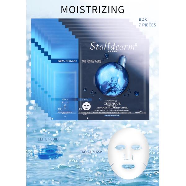 7pcs/box Stalidearm Facial Mask Skin Moisturizing Silicon Face Mask OEM Private Label Mask