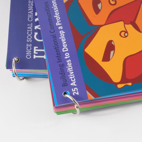 Livre portatif de carte avec le service d'impression Softcover de livre d'attache d'anneau pour des enfants et des enfants