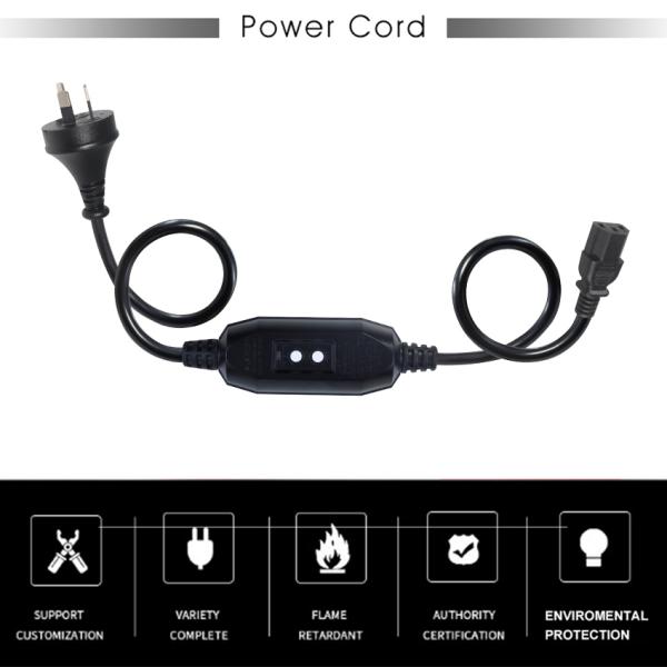 AU Branche au câble d'alimentation C13 de la CEI avec RCD 10A 240V