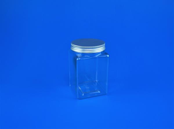 PET Small Plastic Jars With Lids , Anti Bacteria Single Wall Clear Plastic Jars