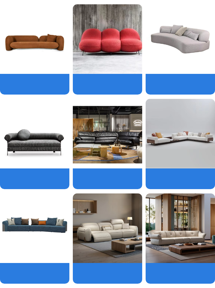 2025 Wholesale Latest Design Italian Luxury  Fabric Sofa Bed 3-4 Seat  LShaped Corner Sofa Modern Modular Living Room Sofa