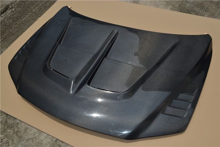 2003-2018 Mazda M6 Shark Edition Pure Carbon Fiber Hood Open Luxury Carbon Black