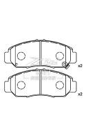 Honda 2.4 Ceramic Car Brake Pad D787 , 45022-S7A-N00 Front Brake Pad Replacement