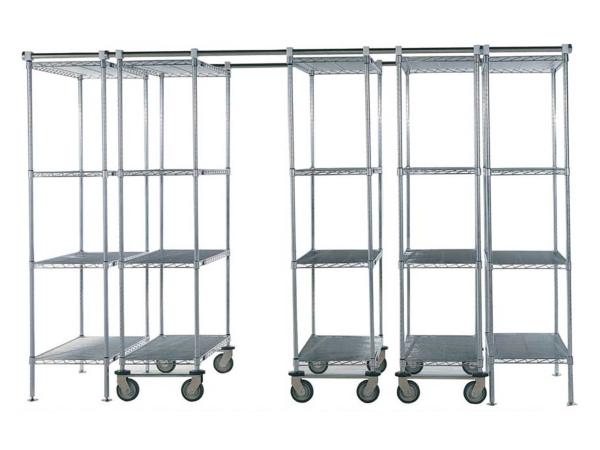 86 shelving high-density higiênico do fio da sala altamente fria com prateleiras exaladas